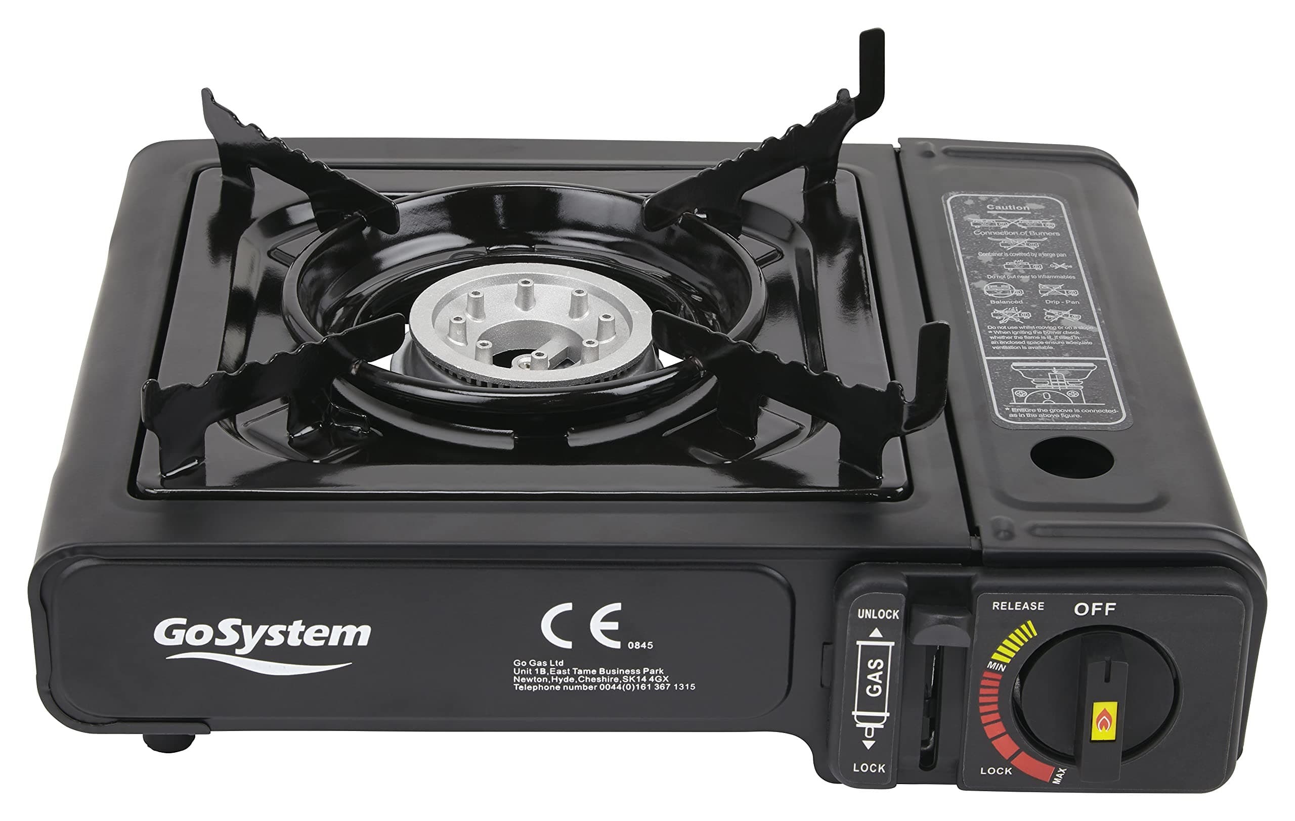GoSystem GS2290 Dynasty Compact Single Burner Stove - Black
