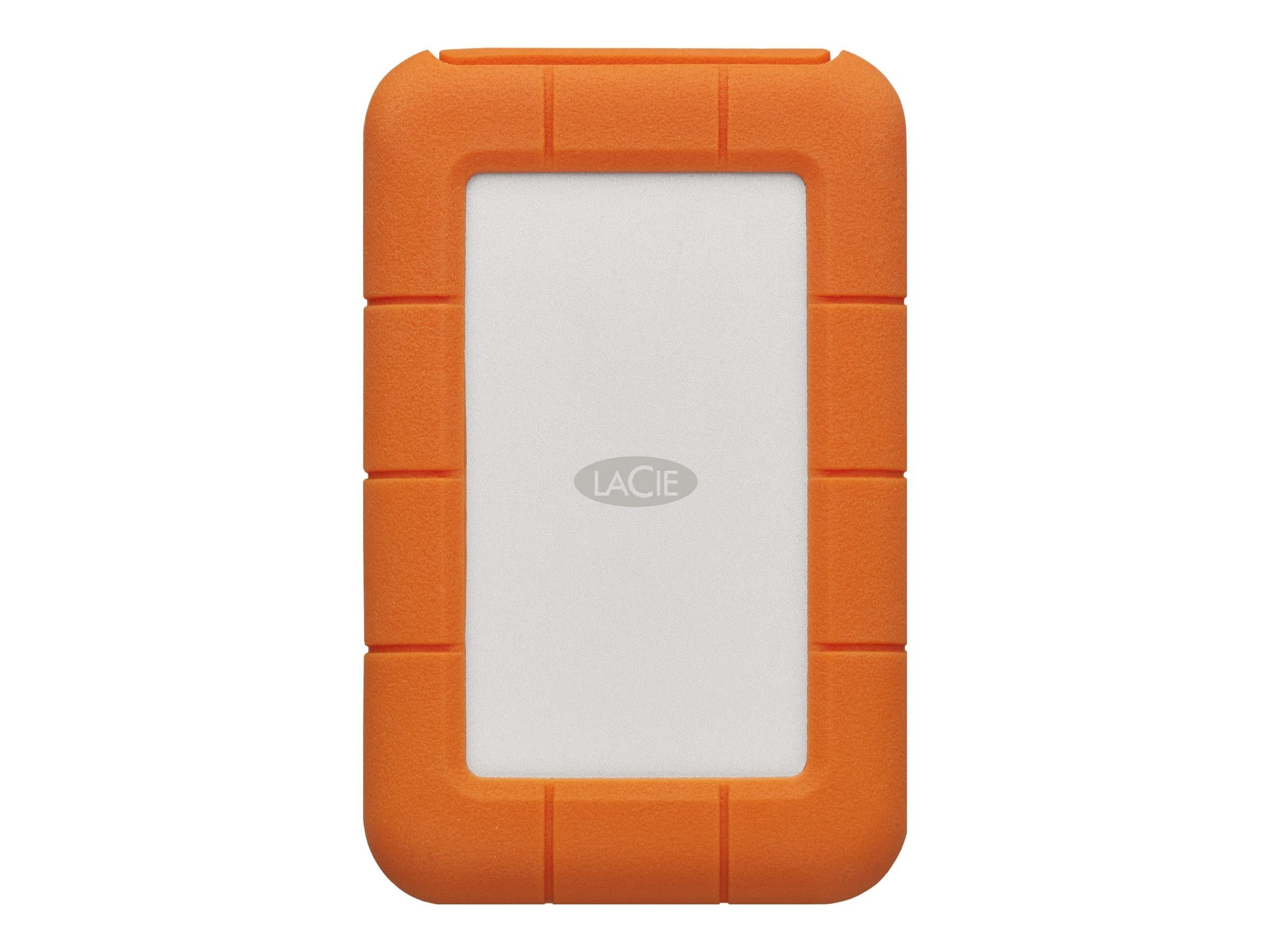 LaCie Rugged USB-C Portable Hard Drive 2TB - Orange