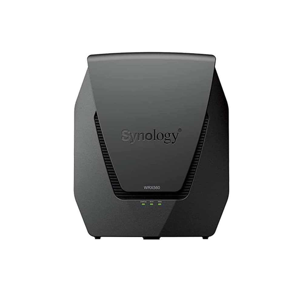 Synology WRX560 Gigabit Ethernet Dual-Band Wi-Fi 6 Router - Black - Image 1