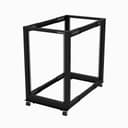 StarTech.com 4-Post 18U Mobile Open Frame Server Rack, Four Post 19" Network Rack with Wheels, Rolling Rack with Adjustable Depth for Computer/AV/Data/IT Equipment - Casters, Leveling Feet or Floor Mounting thumbnail 1