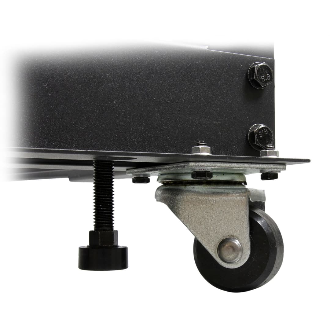 StarTech.com 4-Post 18U Mobile Open Frame Server Rack, Four Post 19" Network Rack with Wheels, Rolling Rack with Adjustable Depth for Computer/AV/Data/IT Equipment - Casters, Leveling Feet or Floor Mounting - Image 2