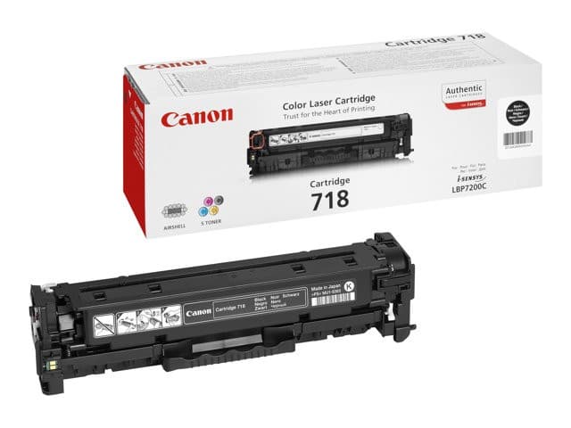 Canon 718 Black - black - original - toner cartridge