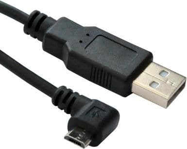 Microconnect USB-A to Micro-USB B Angled Cable, USB 2.0, Black, 3m