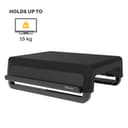 Fellowes Computer Monitor Stand with 3 Height Adjustments - Breyta Monitor Riser with Cable Management - Ergonomic Adjustable Monitor Stand for Computers - Max Weight 15KG - Black thumbnail 3