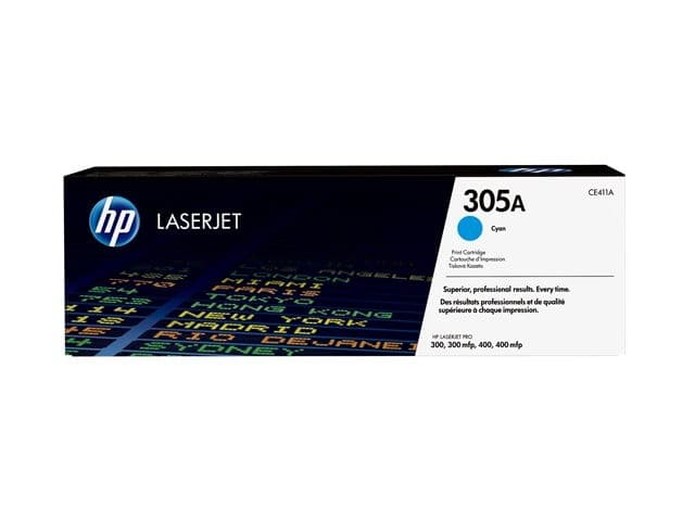 HP 305A - cyan - original - LaserJet - toner cartridge (CE411A) - Image 2
