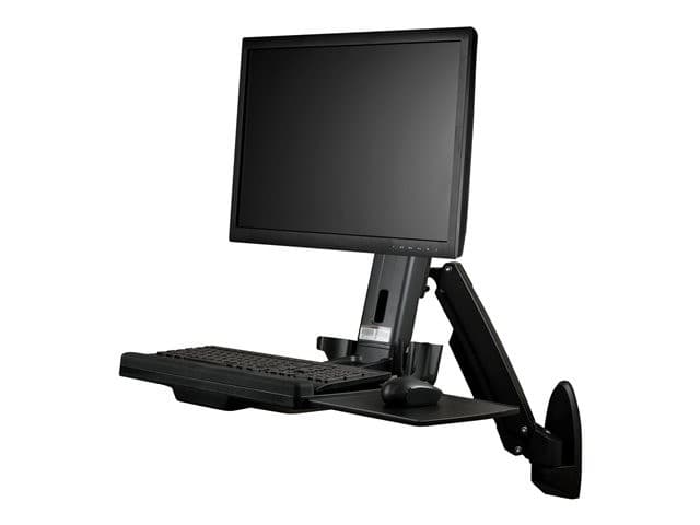 StarTech Wall Mount Workstation Black - Image 1