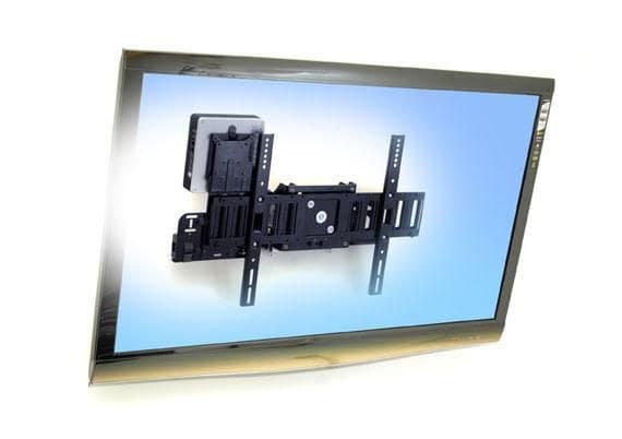 Ergotron SIM90 Signage Integration Mount 60-600-009 Wall Mount with Mini PC Holder for 32"+ Displays up to 47.6 kg, Black - Image 1
