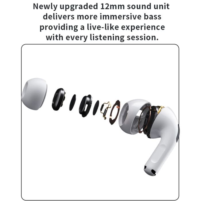 Yesido JB23 True Wireless Earbuds BT5.3 HiFi 4H Touch Control Pop-up 300mAh - White - Image 3