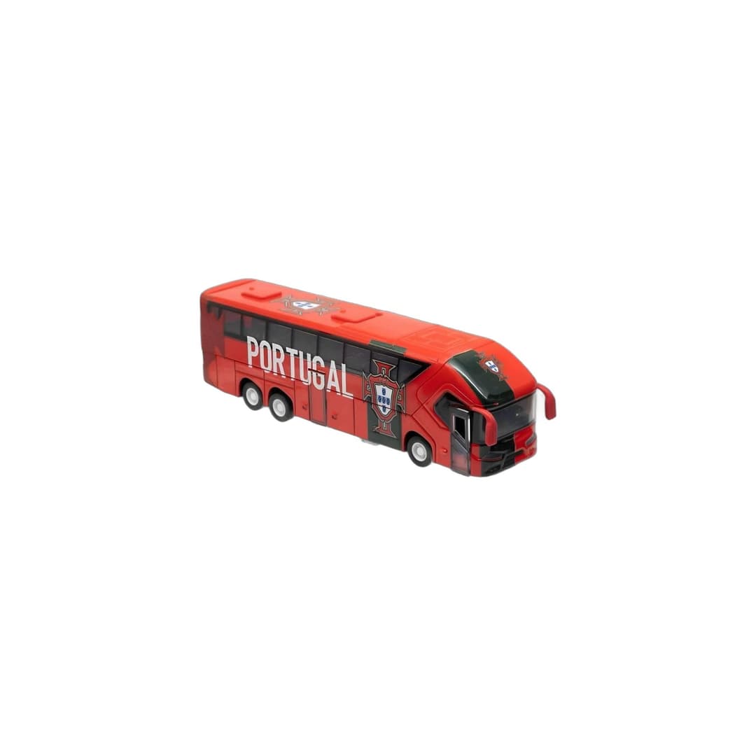 Portugal Bus Model Football Team Coach Toy - Image 1