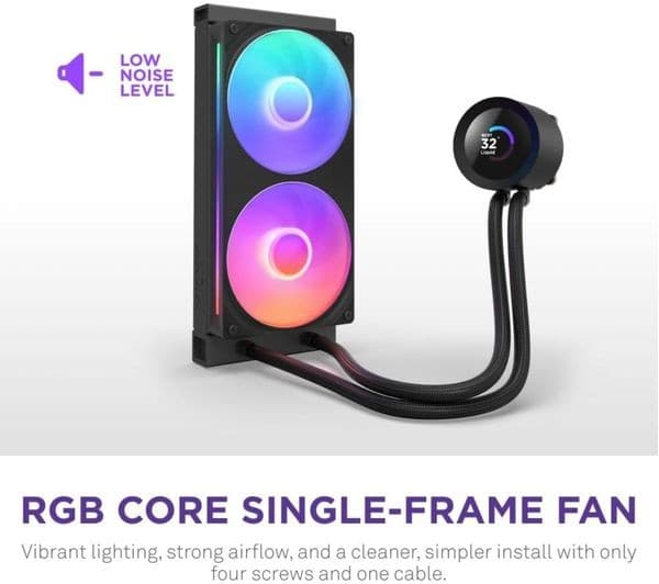 NZXT Kraken Plus 240 CPU Cooler Black - Image 5