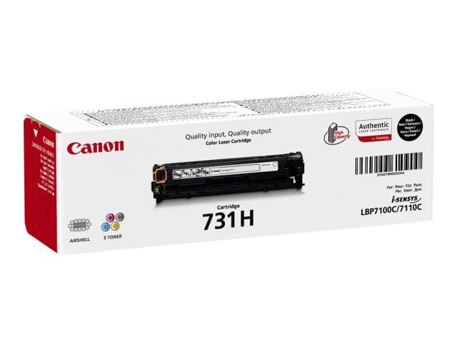 Canon 731 Original Toner Cartridge for i-SENSYS LBP7100Cn/LBP7110Cw - Black, High Capacity - Image 1