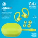 JLab GO Air Sport True Wireless Earbuds – Neon Yellow thumbnail 8