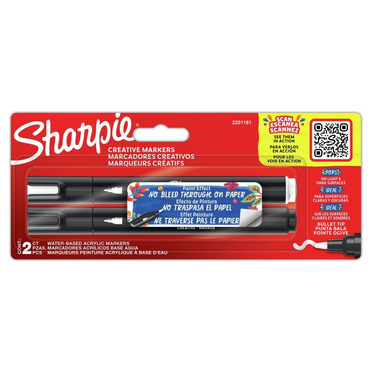 Sharpie Bullet Tip Creative Markers - 2 Pack