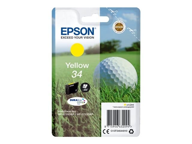 EPSON Golf Ball 34 Yellow Ink Cartridge
