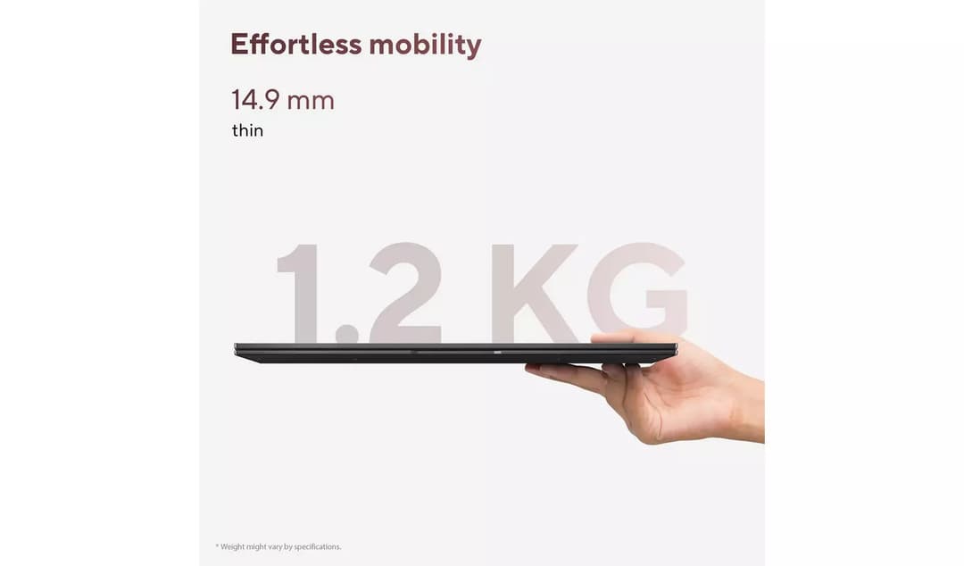 ASUS Zenbook 14 OLED 14 Inch Ryzen AI 7 445 16GB 1TB Laptop UM3406GA-QD004W - Silver - Image 6