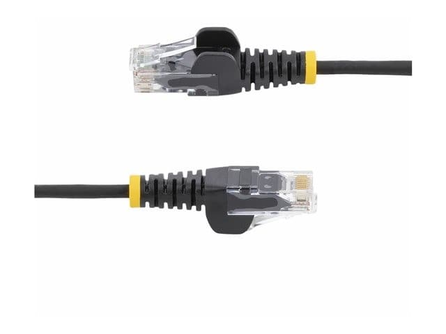 StarTech Slim LSZH CAT6 Snagless Patch Cable 2.5m - Black (N6PAT250CMBKS) - Image 3