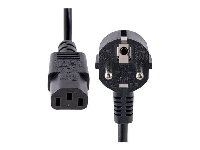 StarTech 713E-1M-POWER-CORD Power Cable 1m Black - Image 2