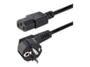 StarTech 713E-1M-POWER-CORD Power Cable 1m Black thumbnail 4