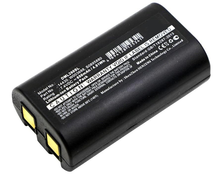 CoreParts MBXPR-BA002 Replacement Battery for Dymo LabelManager 260P/280/PnP Label Printers, 7.4V 650mAh Li-ion, Black