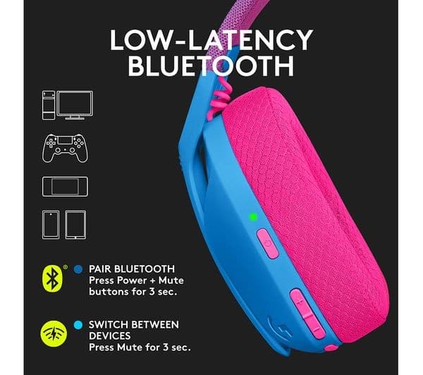 LOGITECH G435 Wireless Gaming Headset - Blue - Image 3