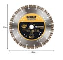 DEWALT Segmented All Purpose Diamond Wheel 230mm DT40260-QZ - Black/Yellow thumbnail 6