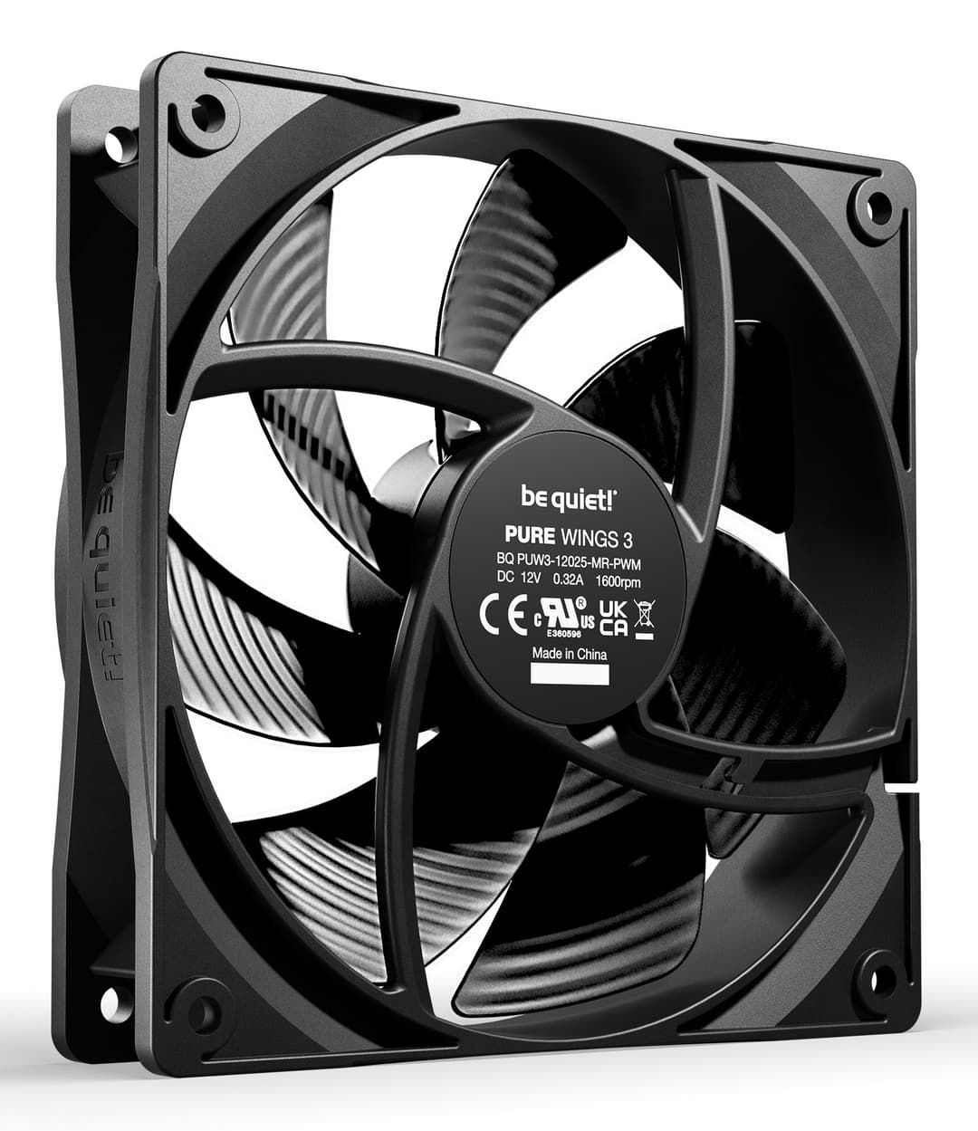 be quiet! Pure Wings 3 120mm | PWM Triple Pack Computer case Fan 12 cm Black 3 pc(s) - Image 2