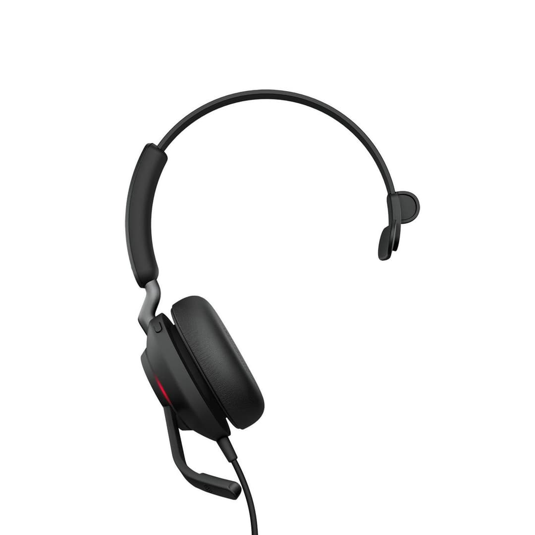 Jabra Evolve2 40 MS Teams Mono Wired Headset - USB-C - Black (24089-899-899) - Image 1