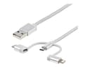 StarTech LTCUB1MGR Multi Charging Cable Silver thumbnail 2