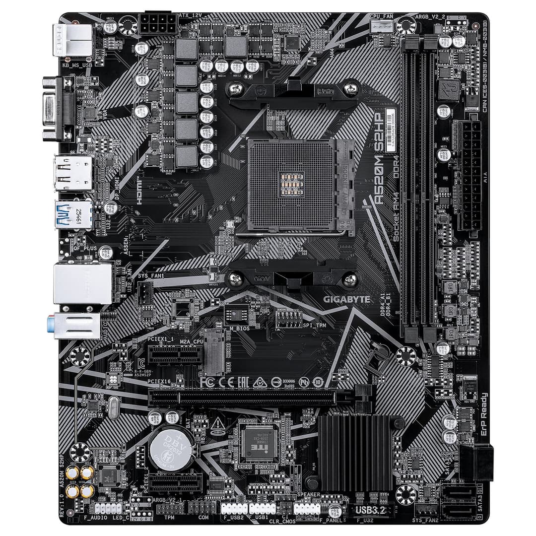 GIGABYTE A520M S2HP Motherboard - Image 2