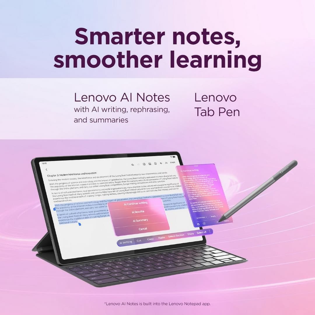 Lenovo Idea Tab Plus 12.1 Inch 256GB Wi-Fi Tablet Bundle - Image 9
