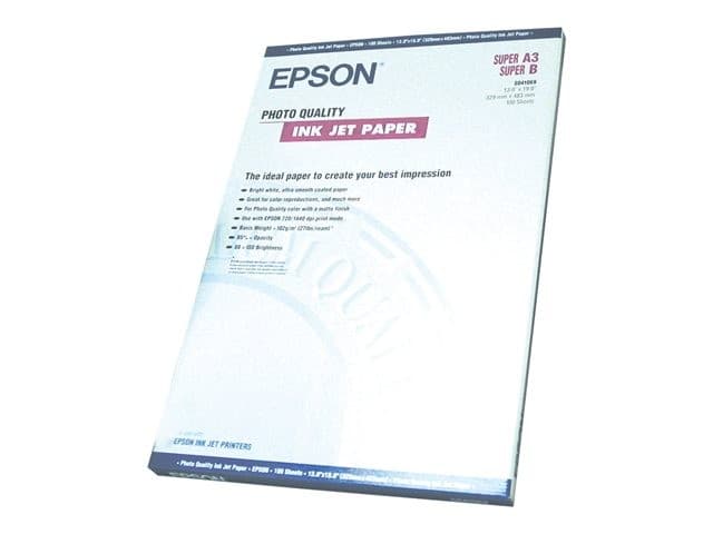 Epson Photo Quality Ink Jet Paper - paper - matte - 100 sheet(s) - 329 x 483 mm - 105 g/m² - Image 4