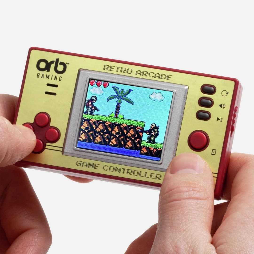 Orb Retro Mini Handheld Console - 150 Built-In 8-Bit Games, 1.8 Inch Colour Screen - Image 1