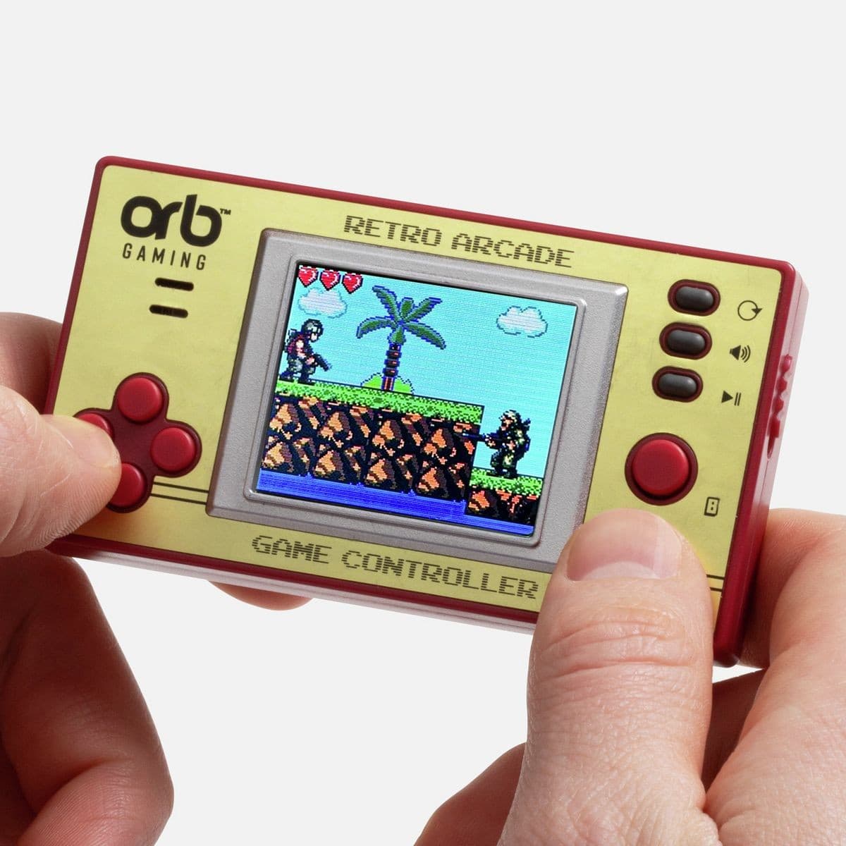 Orb Retro Mini Handheld Console - 150 Built-In 8-Bit Games, 1.8 Inch Colour Screen