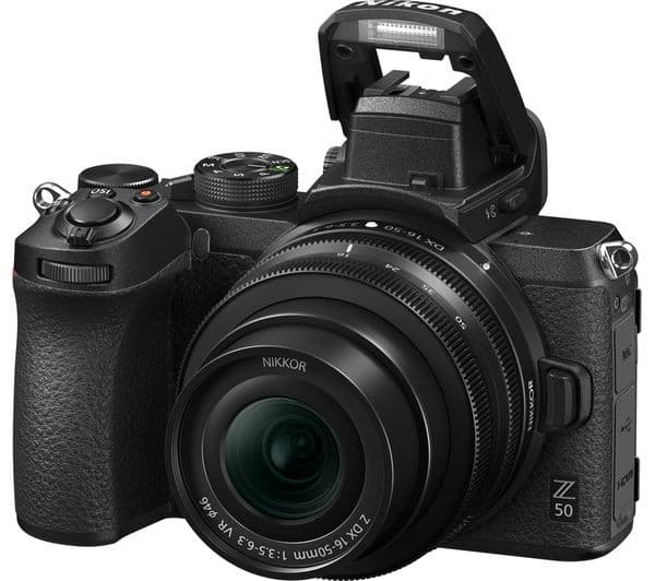 Nikon Z 50 Mirrorless Camera 16-50mm VR Lens & FTZ Adapter Kit - Black - Image 6