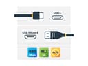 StarTech USB-C to Micro-USB Cable 0.5m Black thumbnail 1