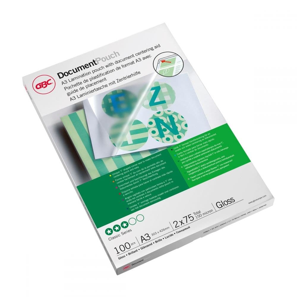 GBC 3200746 A3 Laminating Pouches - Image 1