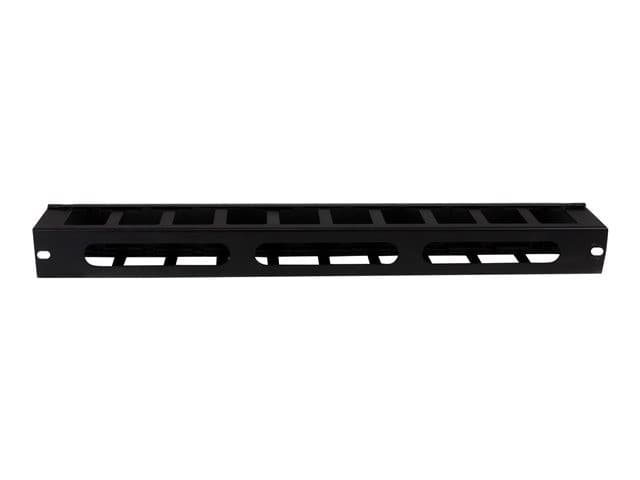 StarTech CMDUCT1UX 1U Horizontal Finger Duct Rack Cable Management Panel with Cover