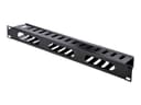StarTech CMDUCT1UX 1U Horizontal Finger Duct Rack Cable Management Panel with Cover thumbnail 3