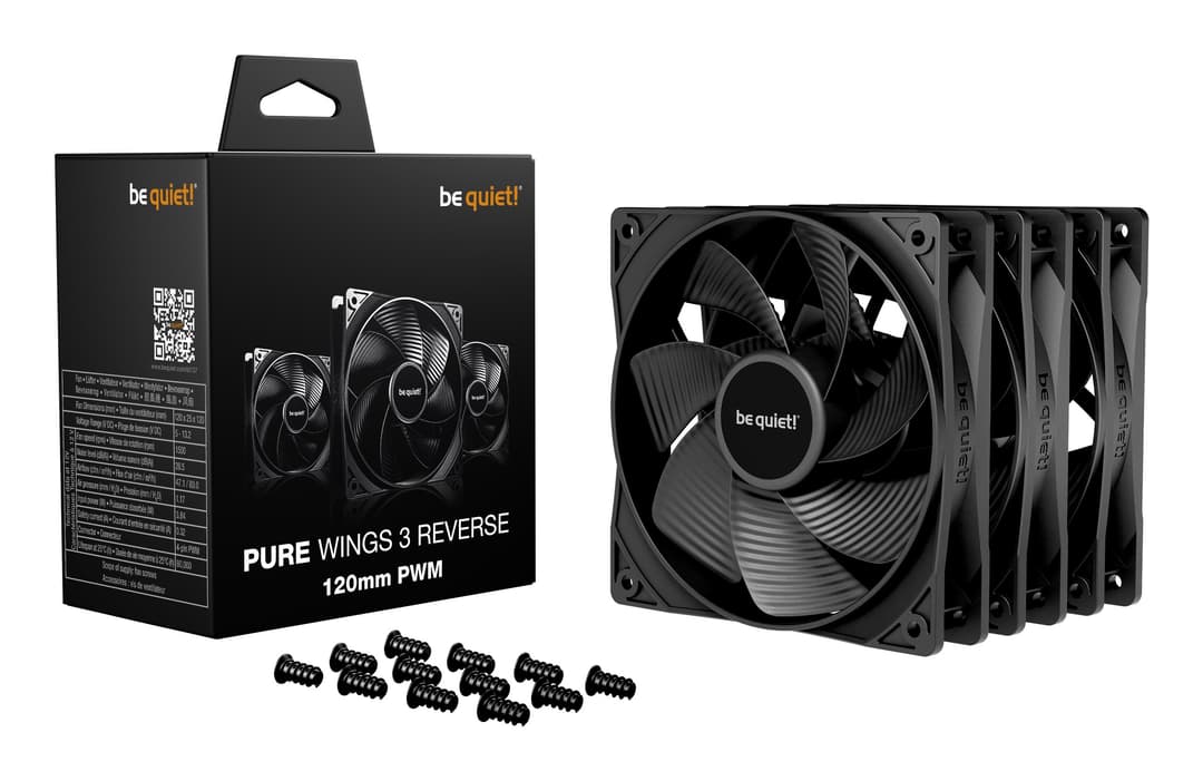be quiet! Pure Wings 3 120mm | PWM Reverse Triple-Pack Computer case Fan 12 cm Black 3 pc(s) - Image 3