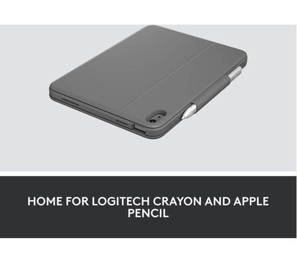 LOGITECH Rugged 10.9” iPad (10th gen & A16) Keyboard Case - Grey - Image 8