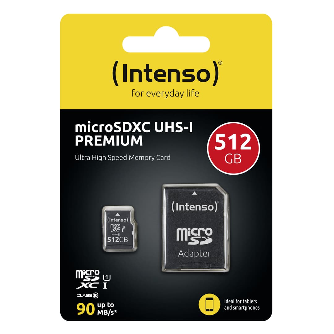 Intenso microSD Karte UHS-I Premium 512 GB Class 10 - Image 2