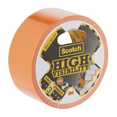 Scotch High Visibility Duct Tape, 48mm x 25m - Orange - Image 2