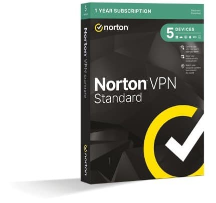 Norton VPN Standard - 1 User, 5 Devices, 12 Months - Image 1