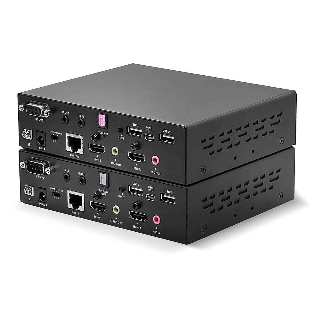 Lindy 100m Cat.6 Dual Head HDMI, USB and RS-232 Extender - Image 2
