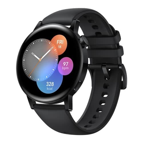Huawei Watch GT 3 46mm Smartwatch, Bluetooth Calling, SpO2, Heart Rate Monitor – Black - Image 1