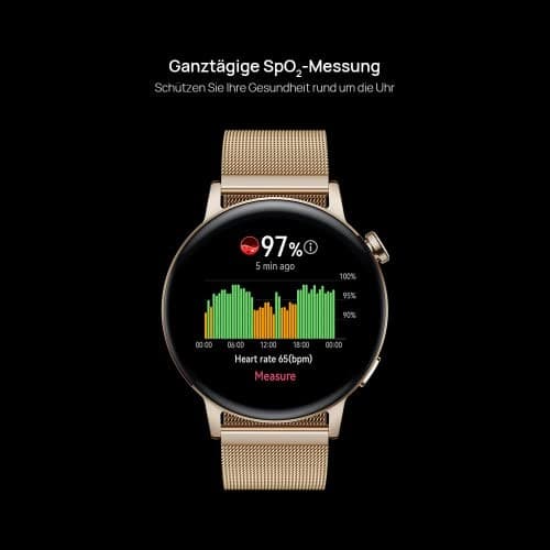 Huawei Watch GT 3 46mm Smartwatch, Bluetooth Calling, SpO2, Heart Rate Monitor – Black - Image 5