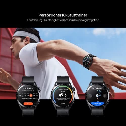 Huawei Watch GT 3 46mm Smartwatch, Bluetooth Calling, SpO2, Heart Rate Monitor – Black - Image 6