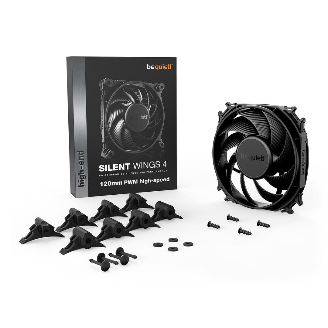 be quiet! Silent Wings 4 120mm PWM high-speed 6-Pole Fan Motor Technology 4-pin PWM PC Fan - Image 2