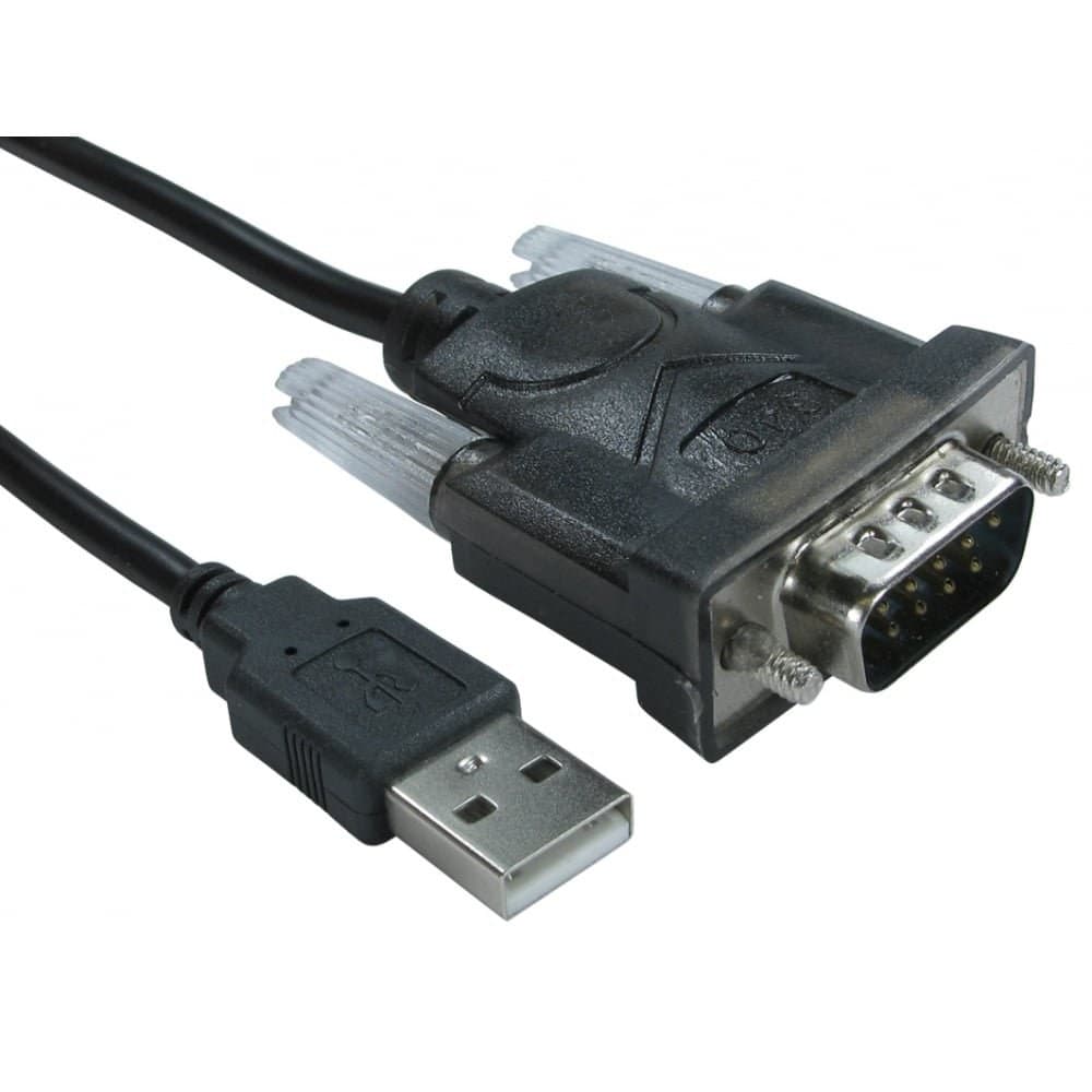Bluecharge Direct Câble adaptateur USB type A mâle vers série RS-232 RS232 1,2 m