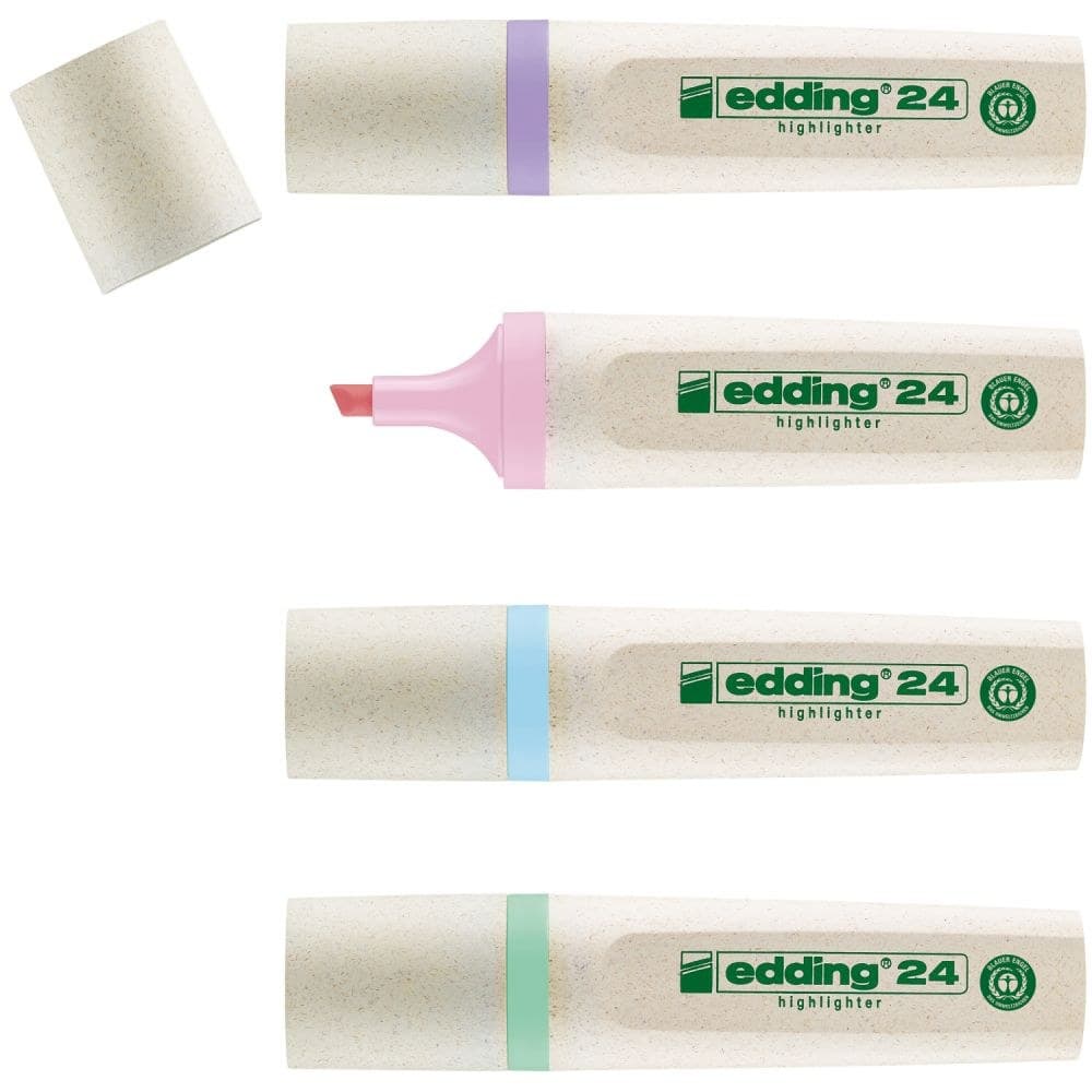 edding 24-4S EcoLine pastel colours set Pack of 4 - Image 1